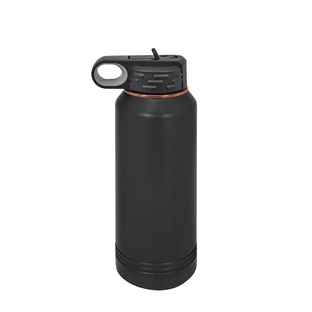 Polar Camel Ion Plated Water Bottle 32 oz Black and Rose Gold 