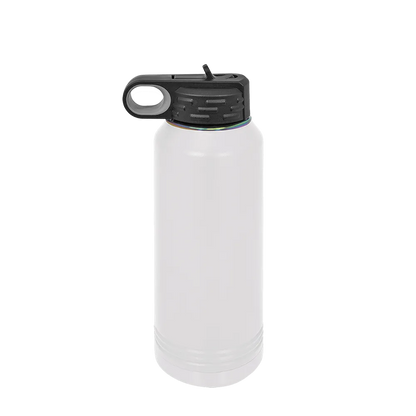 Polar Camel Ion Plated Water Bottle 32 oz White and Prism 