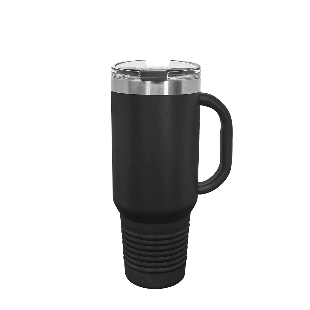 Polar Camel Straw Lid Mug 40 oz Black 