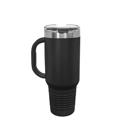 Polar Camel Straw Lid Mug 40 oz Black 