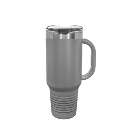 Polar Camel Straw Lid Mug 40 oz Dark Gray 