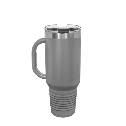 Polar Camel Straw Lid Mug 40 oz Dark Gray 