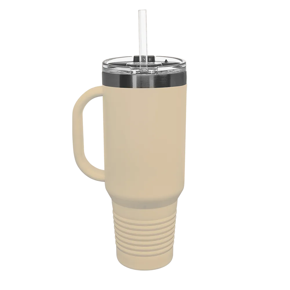 Polar Camel Ion Plated Straw lid Mug 