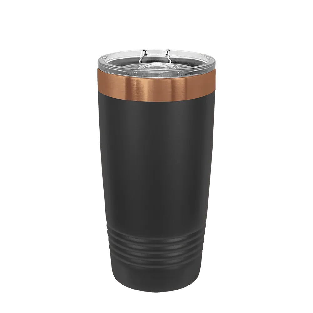 Polar Camel Ion Plated Tumbler 20 oz Black and Rose Gold 