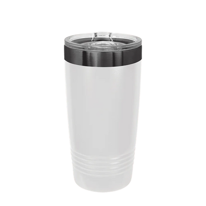 Polar Camel Ion Plated Tumbler 20 oz White and Ghost Black 