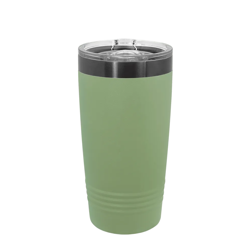 Polar Camel Ion Plated Tumbler 20 oz Sage and Ghost Black 