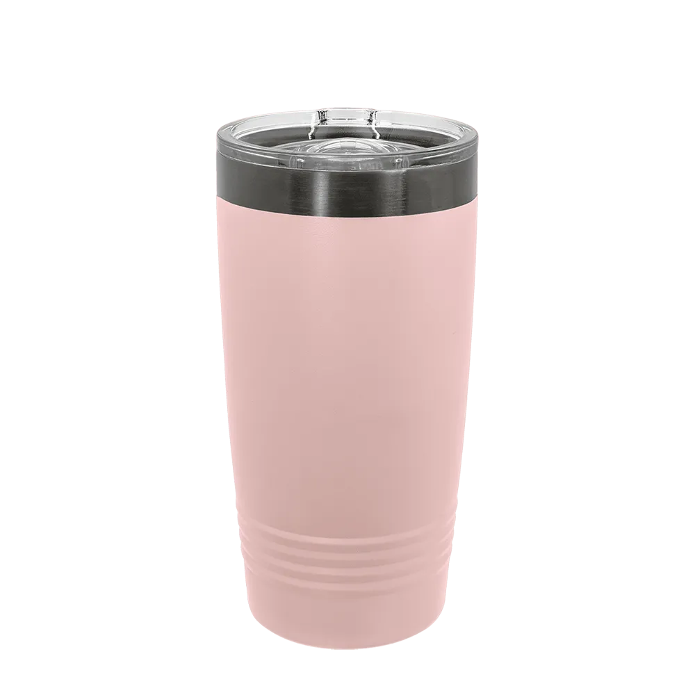 Polar Camel Ion Plated Tumbler 20 oz Blush and Ghost Black 