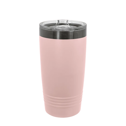Polar Camel Ion Plated Tumbler 20 oz Blush and Ghost Black 