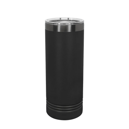 Polar Camel Ion Plated Skinny Tumbler 22 oz Black and Ghost Black 