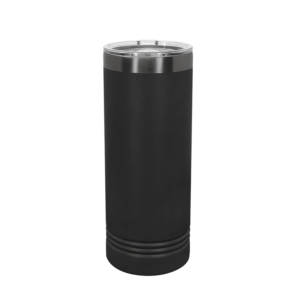 Polar Camel Ion Plated Skinny Tumbler 22 oz Black and Ghost Black 