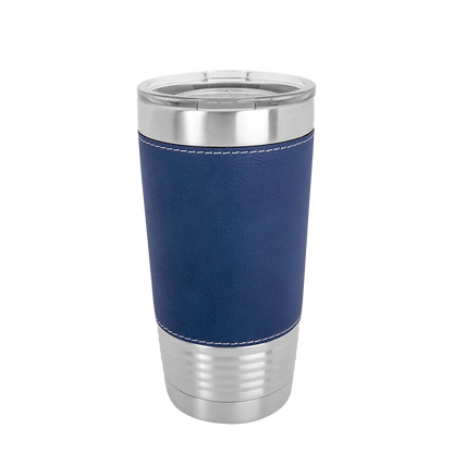 Polar Camel Leatherette Tumbler 20 oz Stainless Steel Blue 