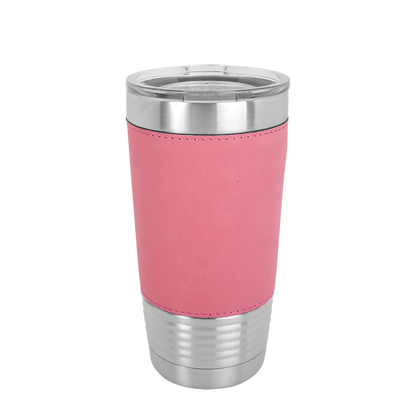 Polar Camel Leatherette Tumbler 20 oz Stainless Steel Pink 