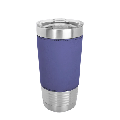 Polar Camel Leatherette Tumbler 20 oz Stainless Steel Purple 