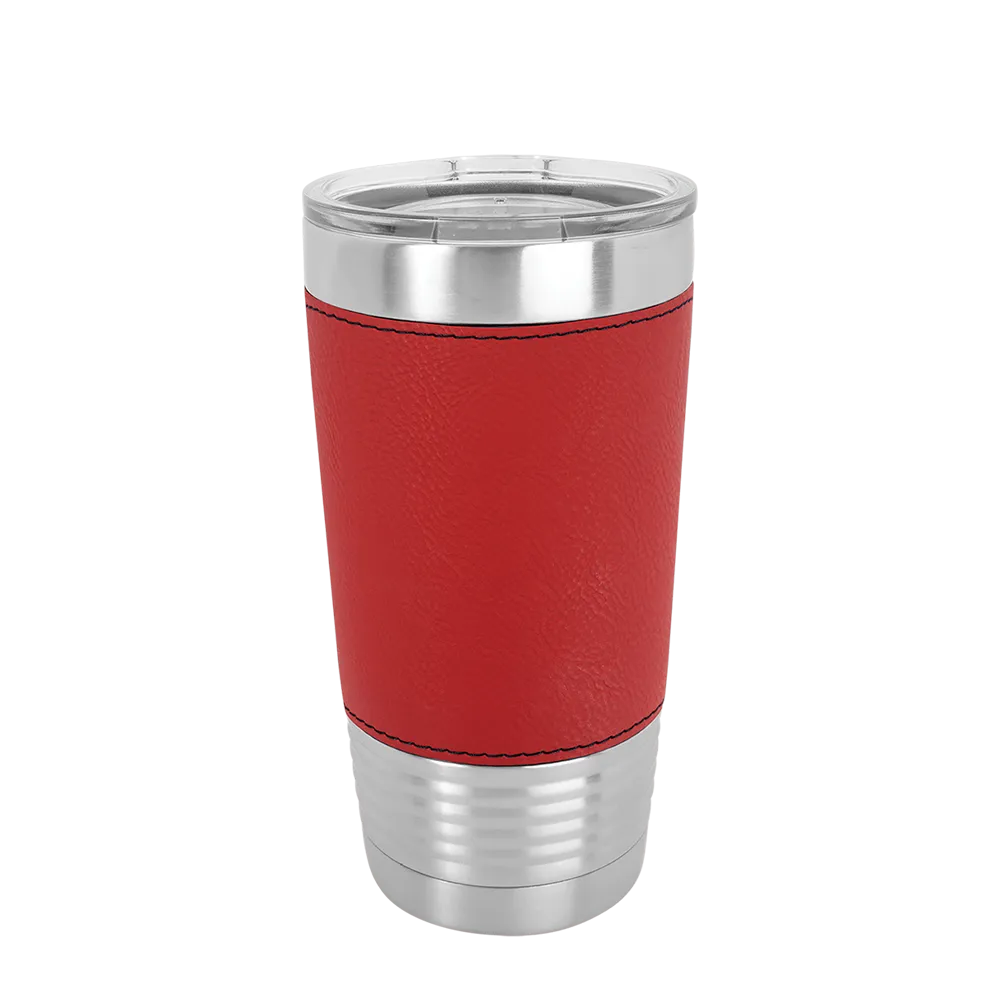 Polar Camel Leatherette Tumbler 20 oz Stainless Steel Red 