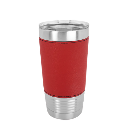 Polar Camel Leatherette Tumbler 20 oz Stainless Steel Red 