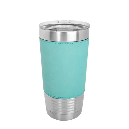 Polar Camel Leatherette Tumbler 20 oz Stainless Steel Teal 