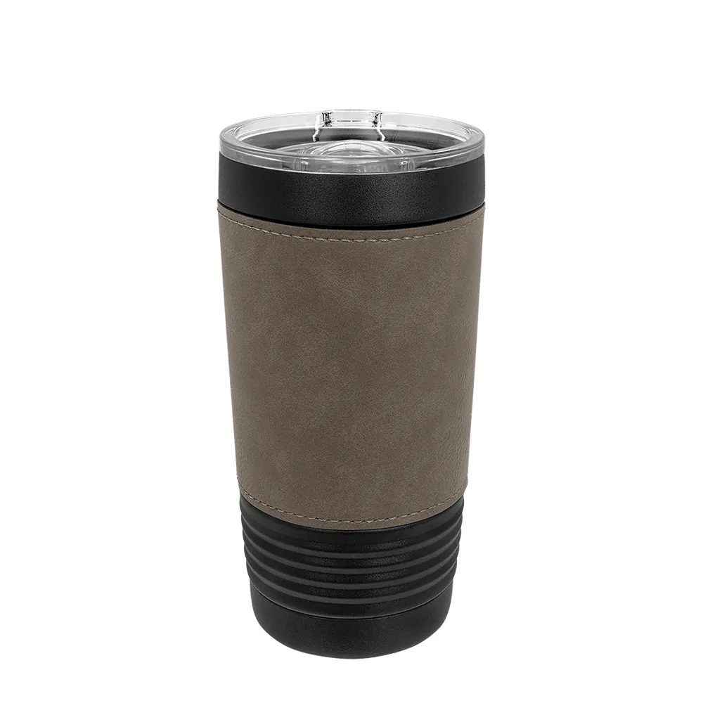 Polar Camel Leatherette and Black Tumbler 20 oz Gray 