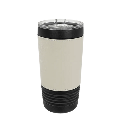 Polar Camel Leatherette and Black Tumbler 20 oz White 