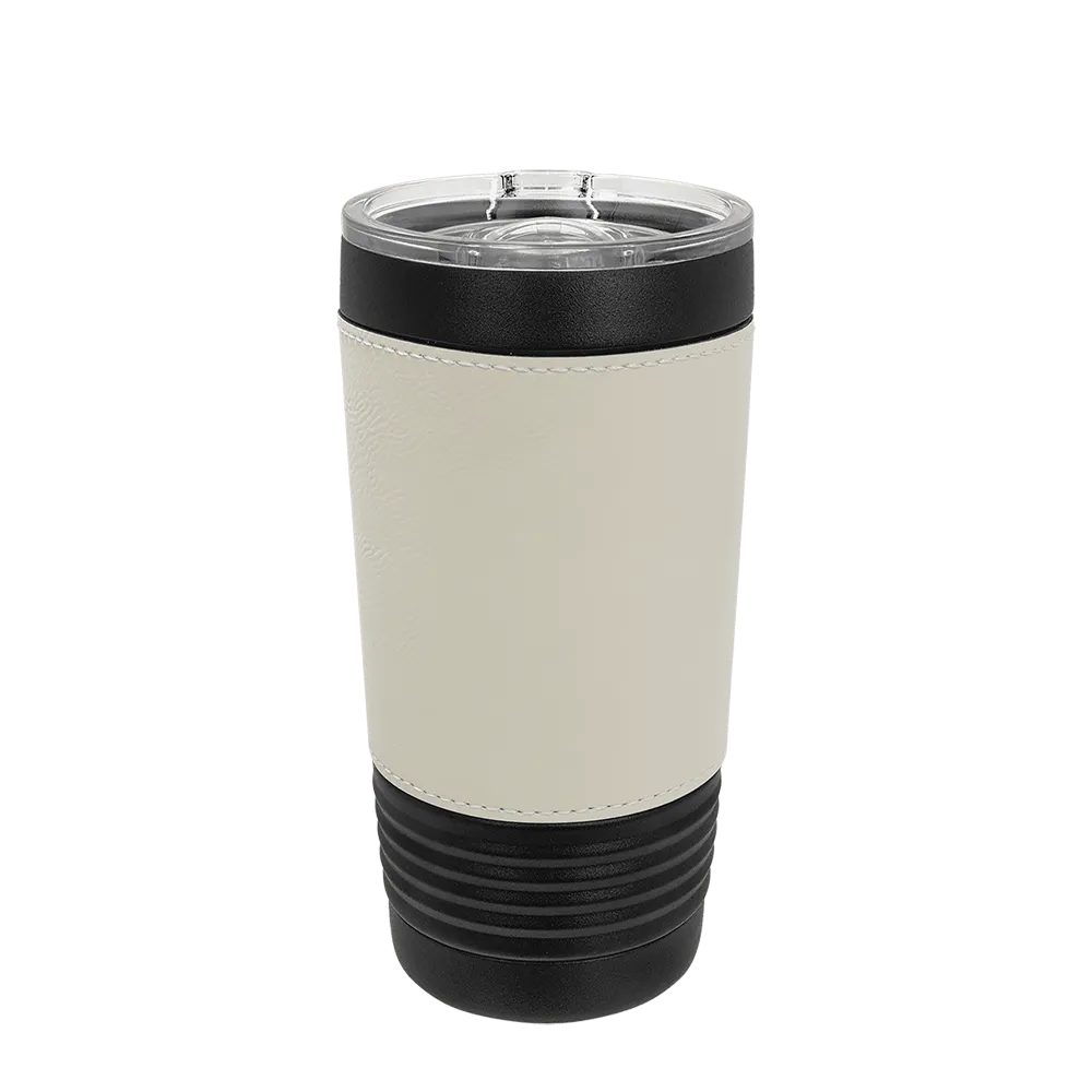 Polar Camel Leatherette and Black Tumbler 20 oz White 