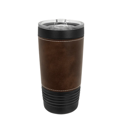 Polar Camel Leatherette and Black Tumbler 20 oz Rustic 
