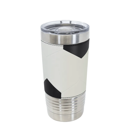 Polar Camel Sports Themed Tumbler 20 oz Soccer ball 