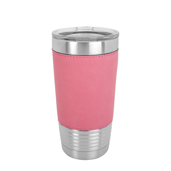 Polar Camel Leatherette Tumbler #color_stainless-steel-pink