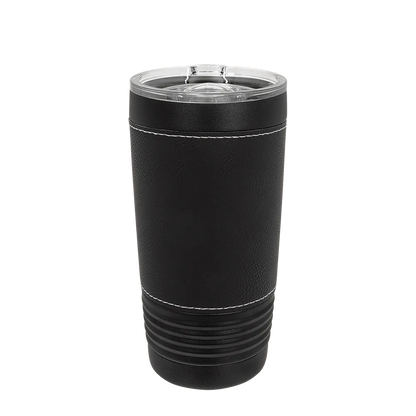 Polar Camel 20 oz Leatherette Black Tumbler 