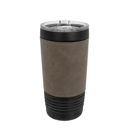 Polar Camel 20 oz Leatherette Black Tumbler 