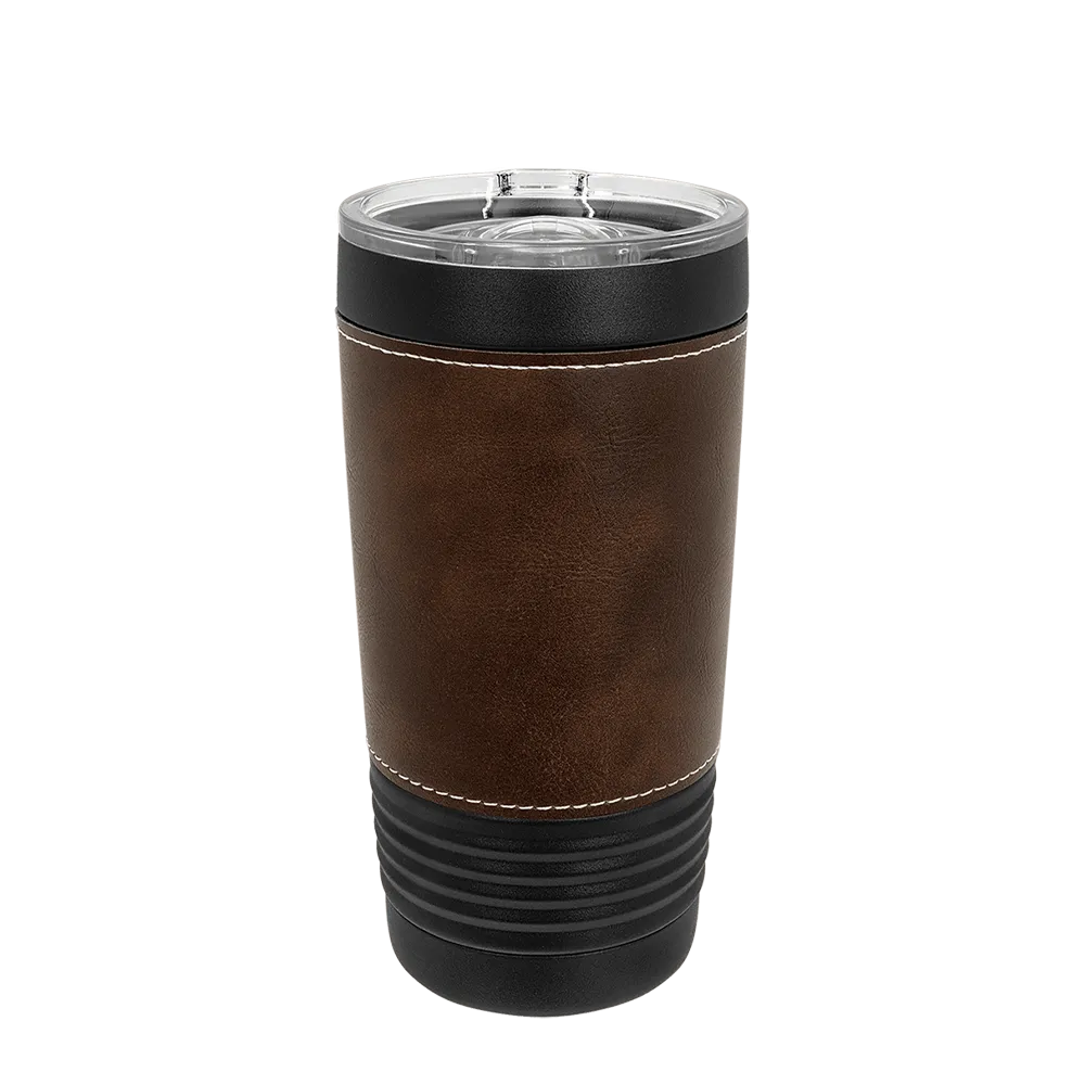 Polar Camel 20 oz Leatherette Black Tumbler 