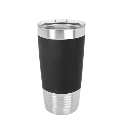Polar Camel Tumbler with Silicone Grip 20 oz Stainless Steel Black 