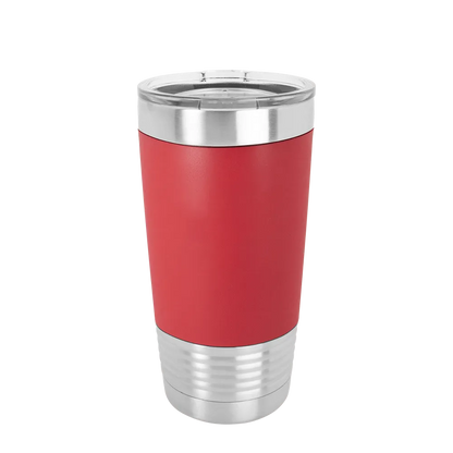 Polar Camel Tumbler with Silicone Grip 20 oz Stainless Steel Red 