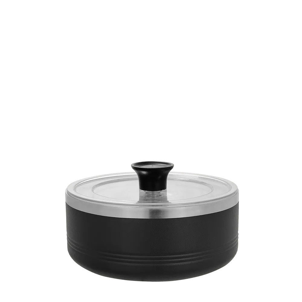 Polar Camel Serving Bowl with Lid 1 1/4 qt Black 