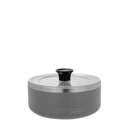 Polar Camel Serving Bowl with Lid 1 1/4 qt Grey 
