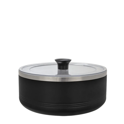Polar Camel Serving Bowl with Lid 3 qt Black 
