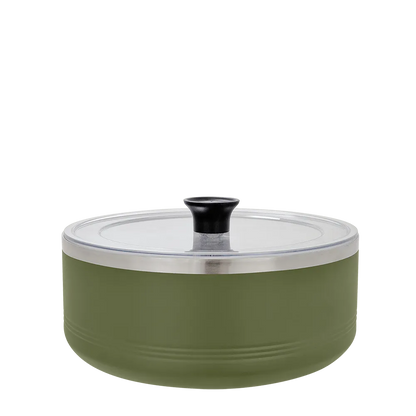 Polar Camel Serving Bowl with Lid 3 qt Olive 