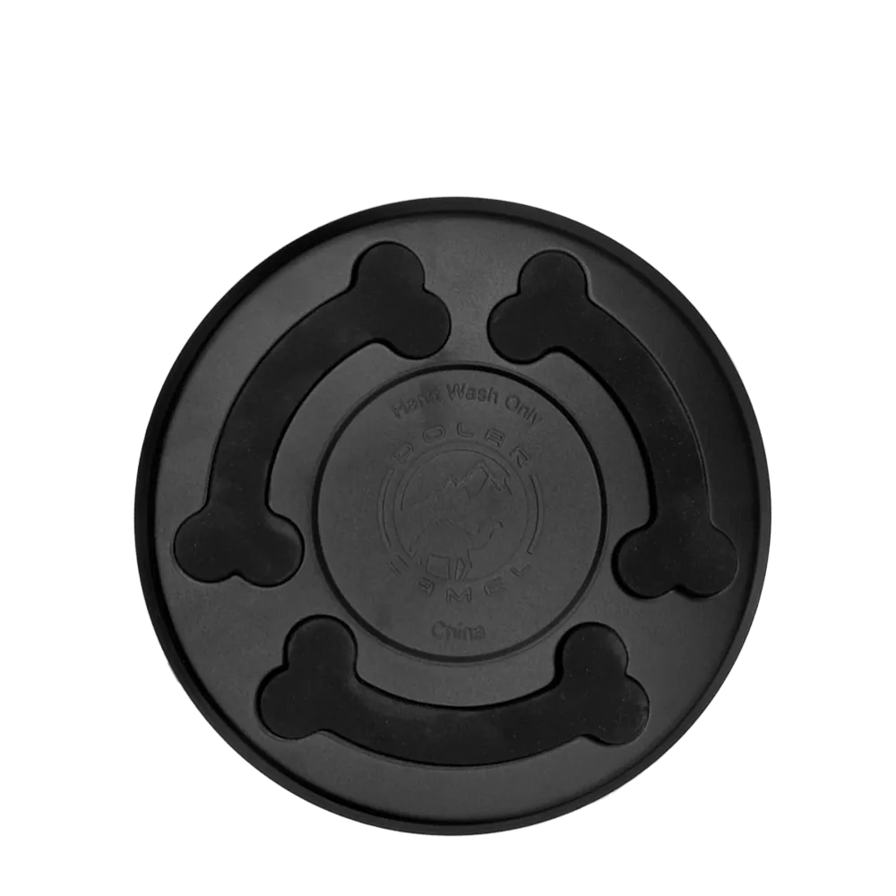 Polar Camel Pet Bowl 64 oz Black 