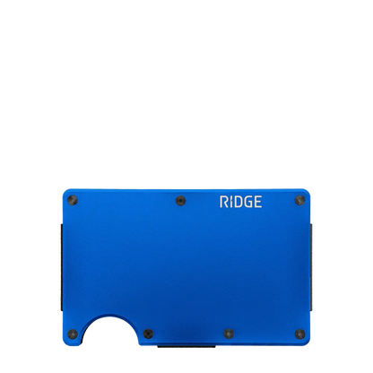 Ridge Aluminum Wallet with Cash Strap back view 