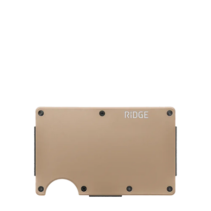 Ridge Aluminum Wallet with Cash Strap back view 