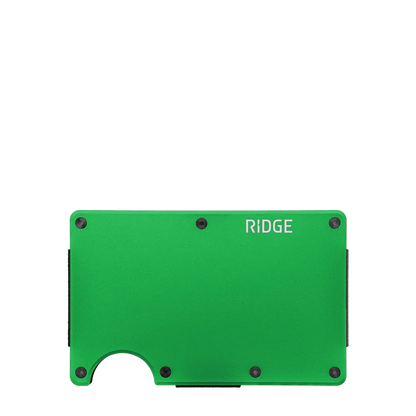 Ridge Aluminum Wallet with Cash Strap back view 