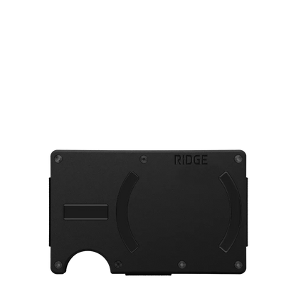 Front customization side of the The Ridge MagSafe Compatible Wallet in Matte Black 