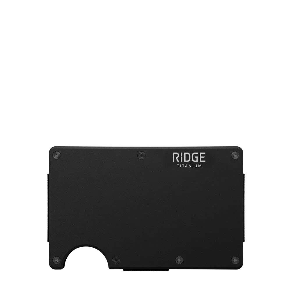 The Ridge Titanium Wallet with Money Clip 