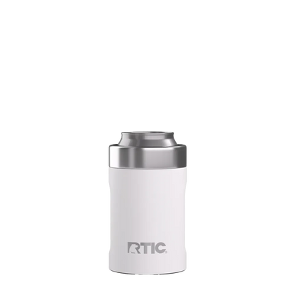 Back customization side of the RTIC Ultimate Can Cooler 12 oz in White 