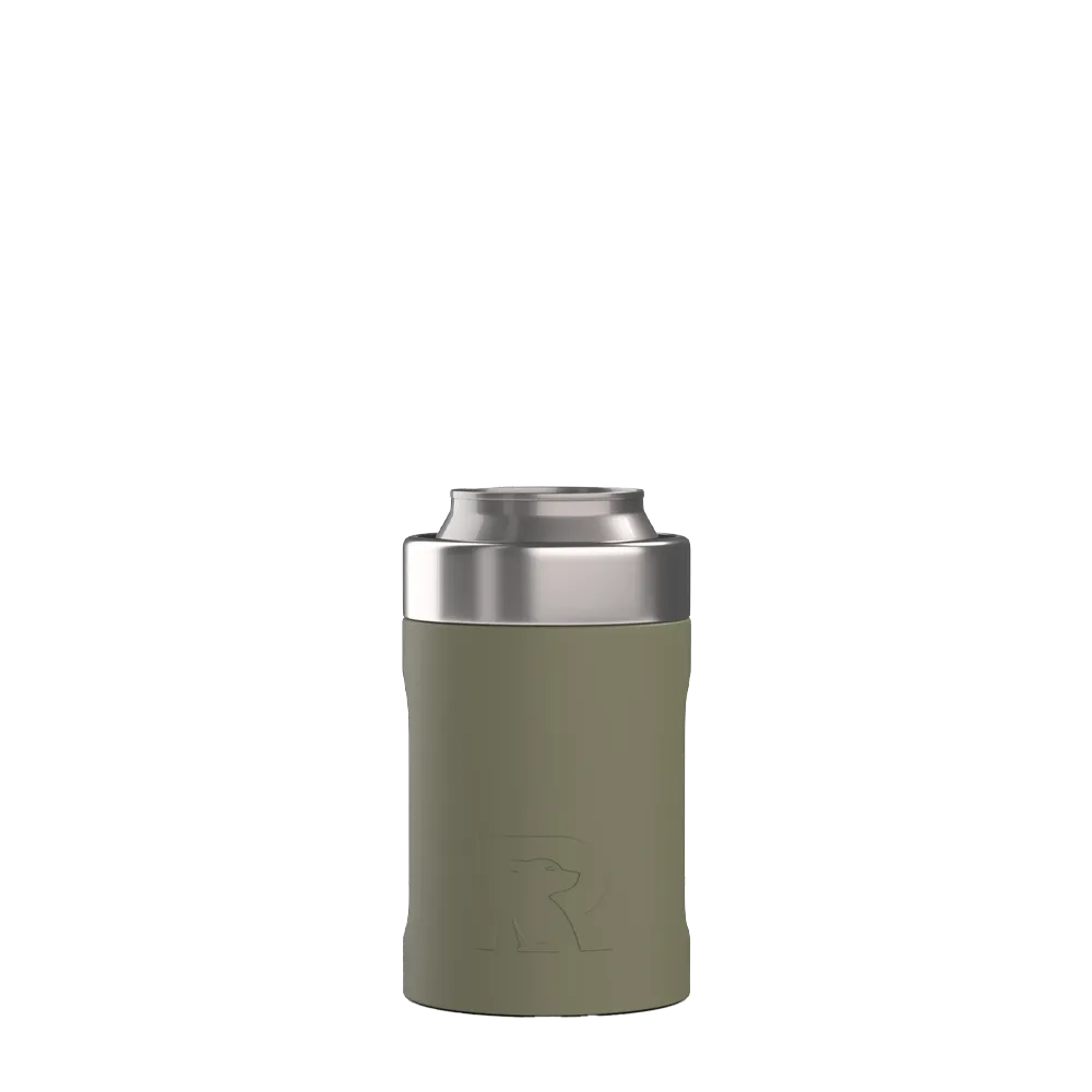 Front customization side of the RTIC Ultimate Can Cooler 12 oz in Olive 