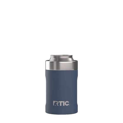Back customization side of the RTIC Ultimate Can Cooler 12 oz in Navy 