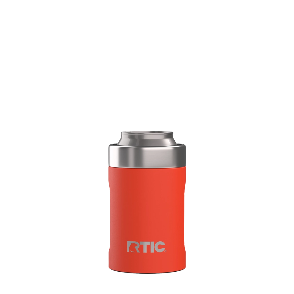 Back customization side of the RTIC Ultimate Can Cooler 12 oz in Persimmon 