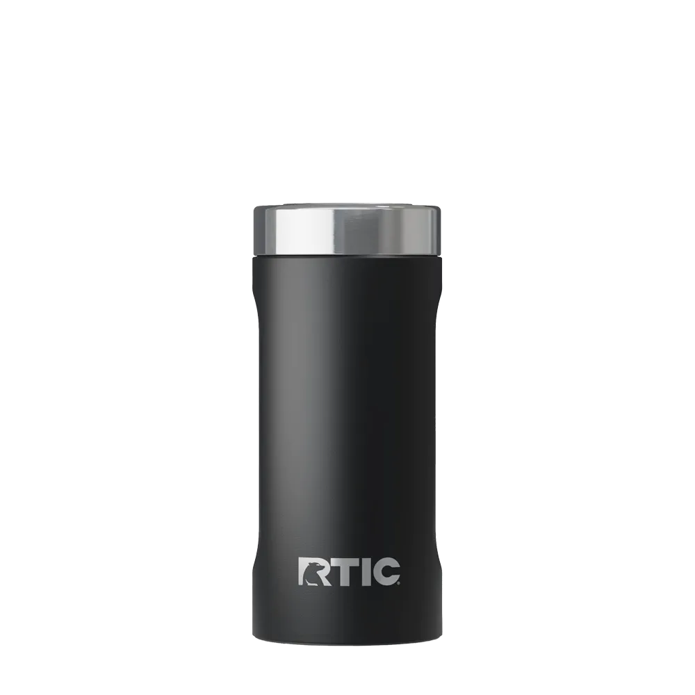 Back customization side of the RTIC Essential Can Cooler 24 oz in Black 