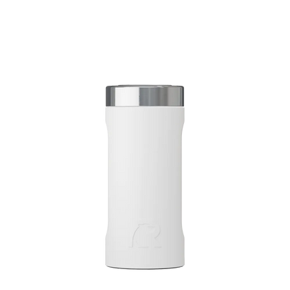 Front customization side of the RTIC Essential Can Cooler 24 oz in White 