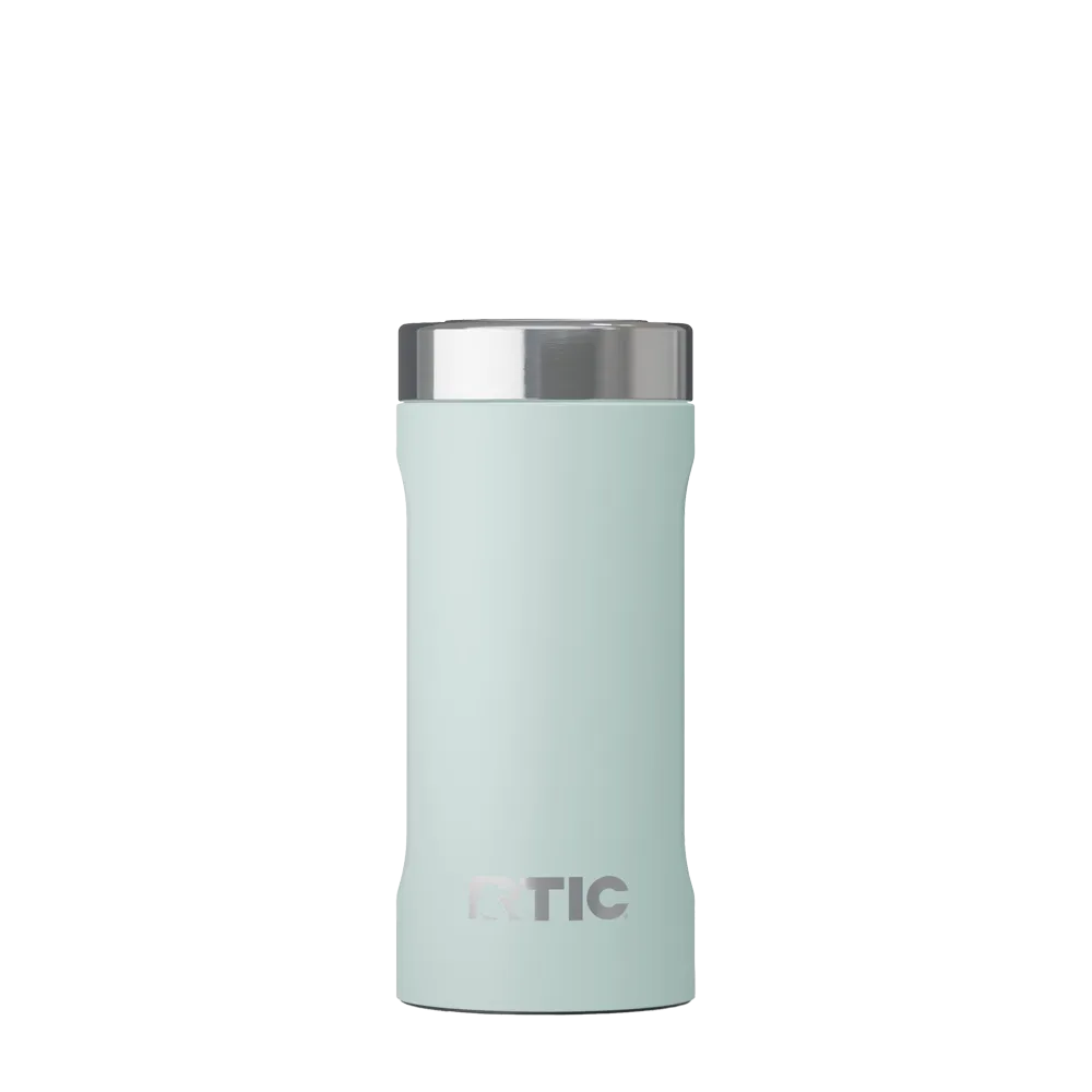 Back customization side of the RTIC Essential Can Cooler 24 oz in Fresh Mint 
