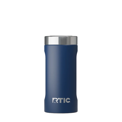 Back customization side of the RTIC Essential Can Cooler 24 oz in Navy 