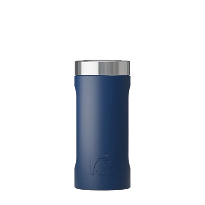 Front customization side of the RTIC Essential Can Cooler 24 oz in Navy 